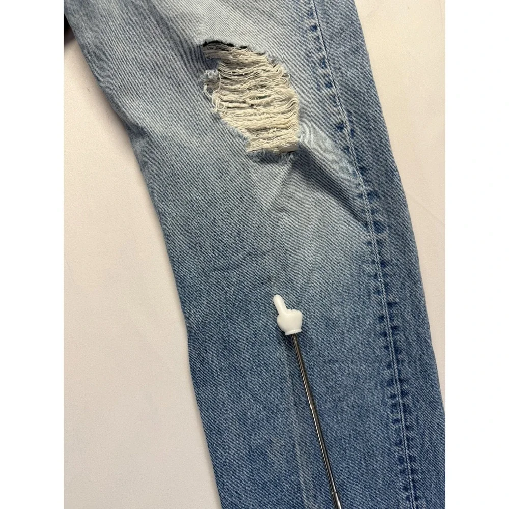 Levi's‎ 501XX Jeans Mens 38x32 (Fits 35x29.5) Blue Denim Distressed Straight Leg